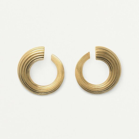 Deve Jewelry - EUC Deve 18k Gold Vermeil Croissance Illimitée Hoop Earrings